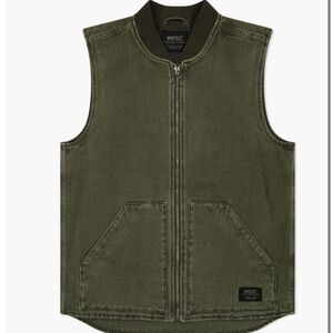 WESC Olive Green Vest, NWT!!